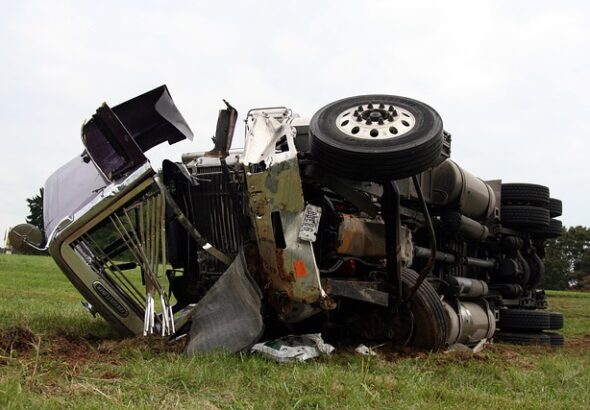 A Crashed Truck