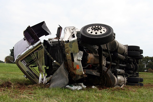 A Crashed Truck